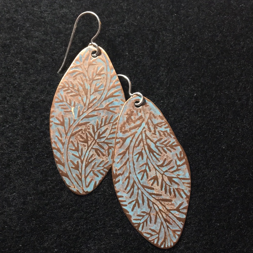 Copper earrings